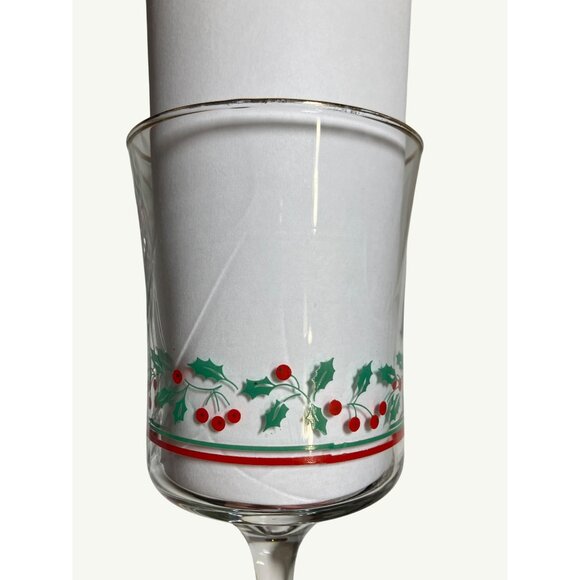 Arbys 1986 Christmas Collection Holiday Glasses Set of 2 - Picture 2 of 8